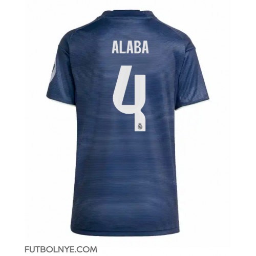 Camiseta Real Madrid David Alaba #4 Visitante Equipación para mujer 2025-26 manga corta Camiseta Real Madrid David Alaba #4 Visitante Equipación para mujer 2025-26 manga corta
